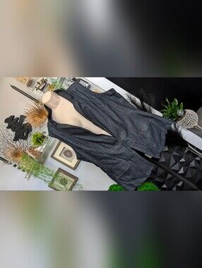 Ashley Stewart Denim Cotton Vest sz26/3X NWT